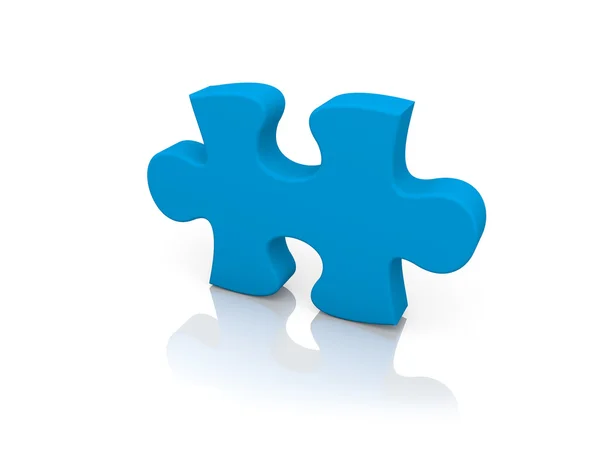 Blauwe puzzel 2 — Stockfoto