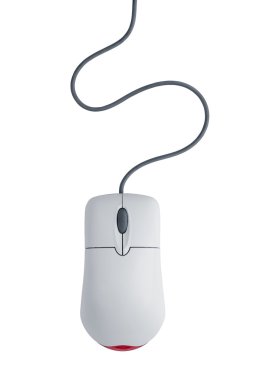 Computer mouse with cord clipart