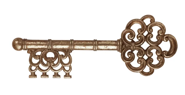Vintage metall låssmed nyckel — Stockfoto