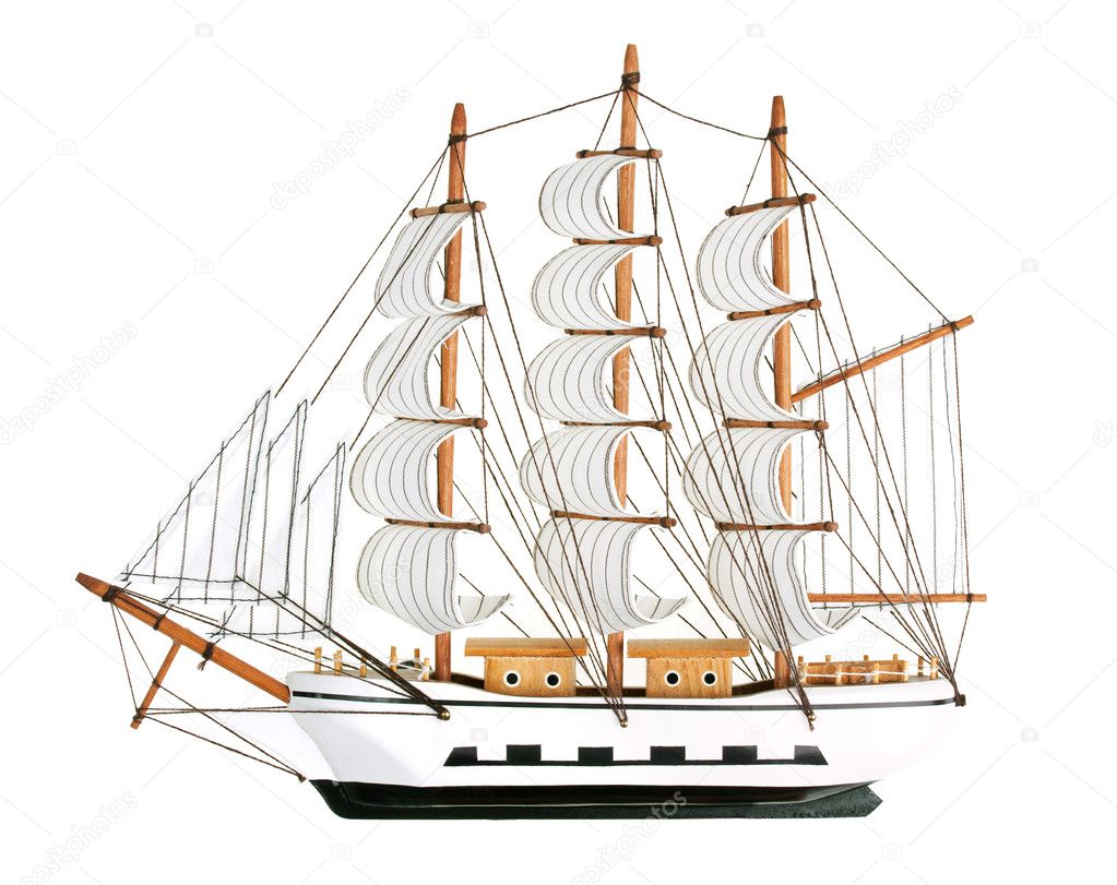Copy of an old sailing ship