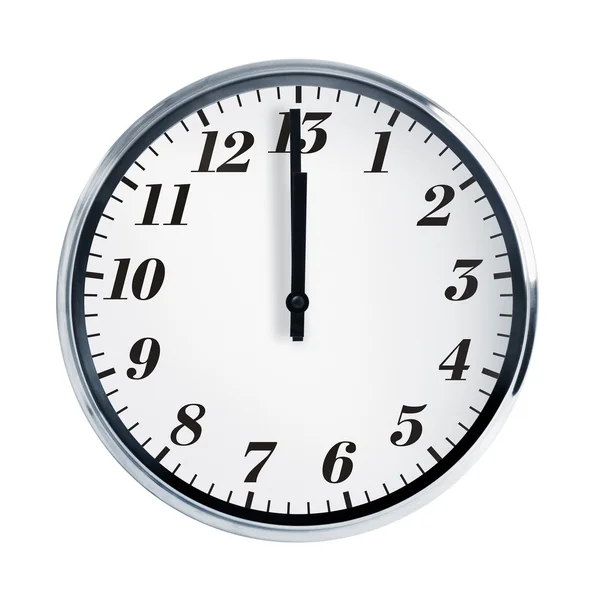 Wall clock on a white background — Stock Photo, Image