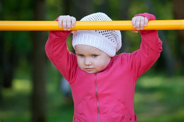 Baby playing on the playground — Stock Photo, Image