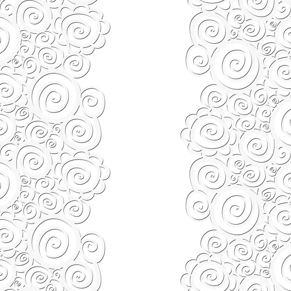 Seamless abstract curly wave pattern — Stock Vector