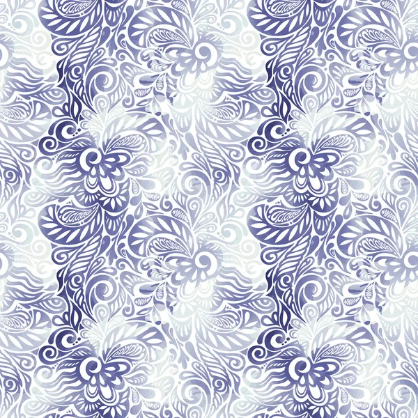 Μελάνι blots άνευ ραφής λουλουδάτο μοτίβο — Διανυσματικό Αρχείο
