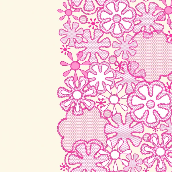 Dikişsiz soyut dantel çiçek desenli — Stok Vektör
