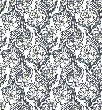 Seamless floral pattern clipart