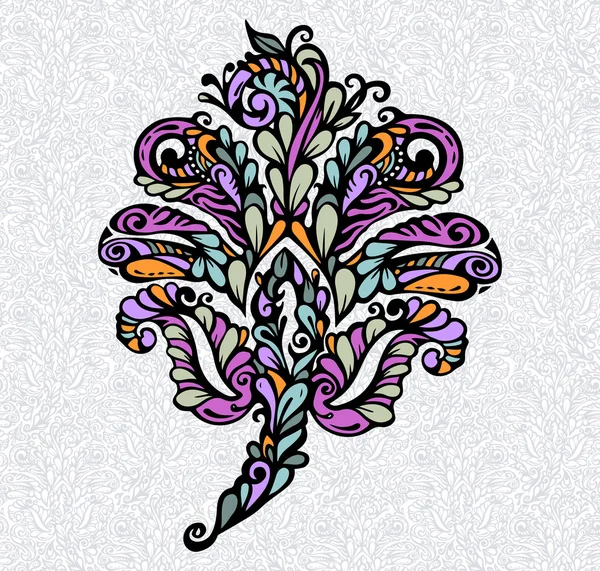 Elément de design floral style renaissance — Image vectorielle