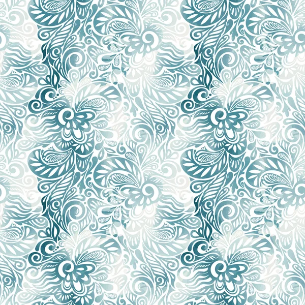 Taches d'encre motif floral sans couture — Image vectorielle
