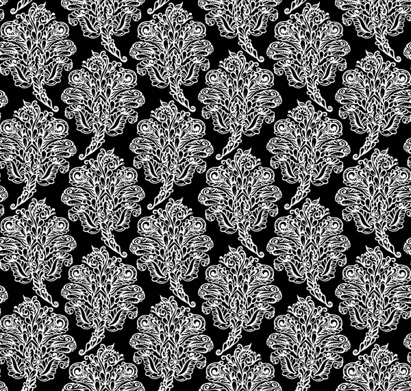Florales nahtloses Muster im Stil der Renaissance — Stockvektor