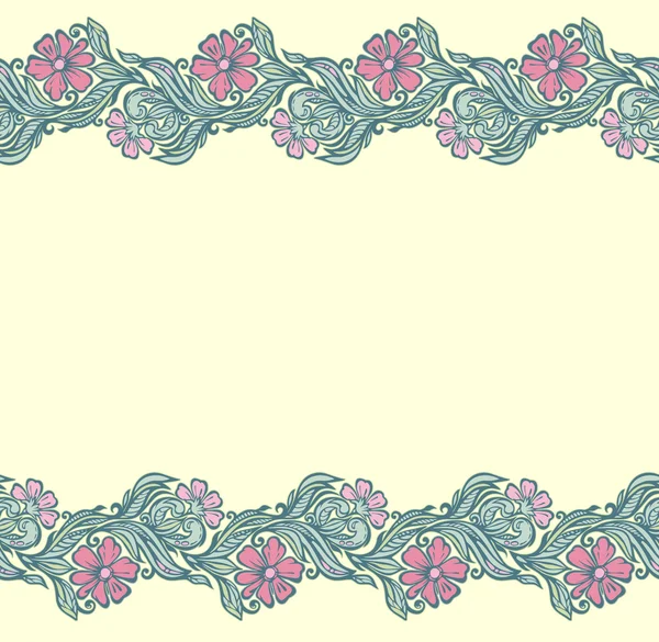 Безшовний квітковий візерунок обрізки — стоковий вектор