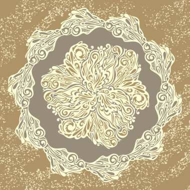 Floral design element vintage style