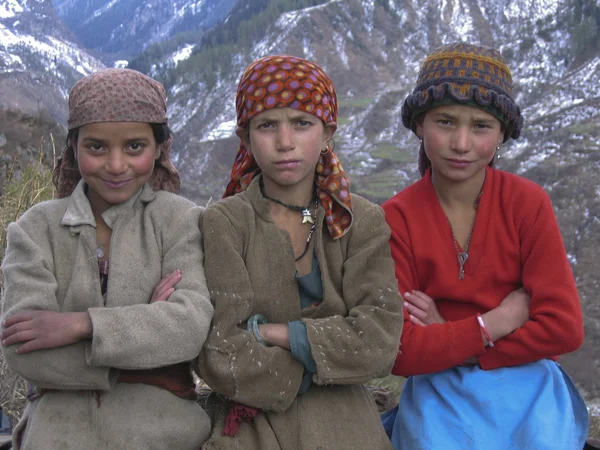 Dzieci w Himalajach — Zdjęcie stockowe