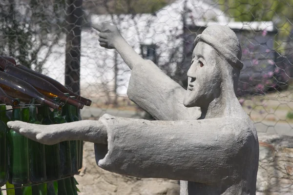 Rzeźba dom sowa w Karru — Zdjęcie stockowe