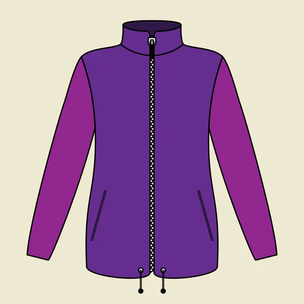 Purple Jacket — Stock Vector