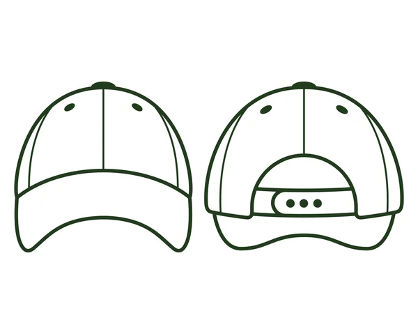 Gorra de béisbol Vector — Archivo Imágenes Vectoriales