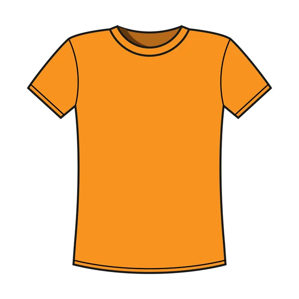 Leere T-Shirt-Vorlage — Stockvektor