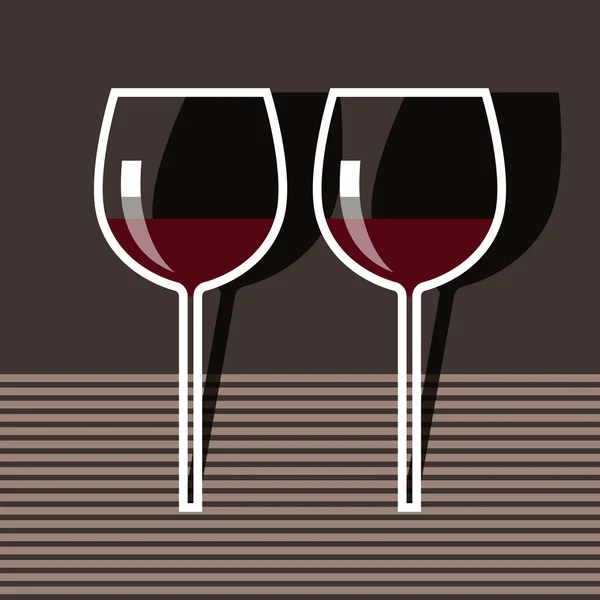 Wineglasses — Stock Vector
