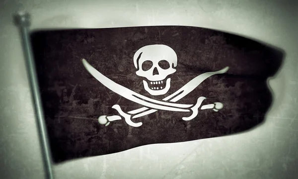 Bandeira dos piratas — Fotografia de Stock