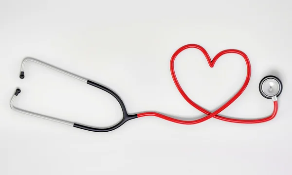 Stetoskop tvaru srdce — Stock fotografie
