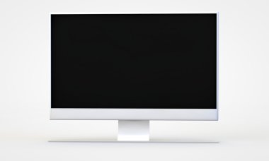 Black tv screen clipart