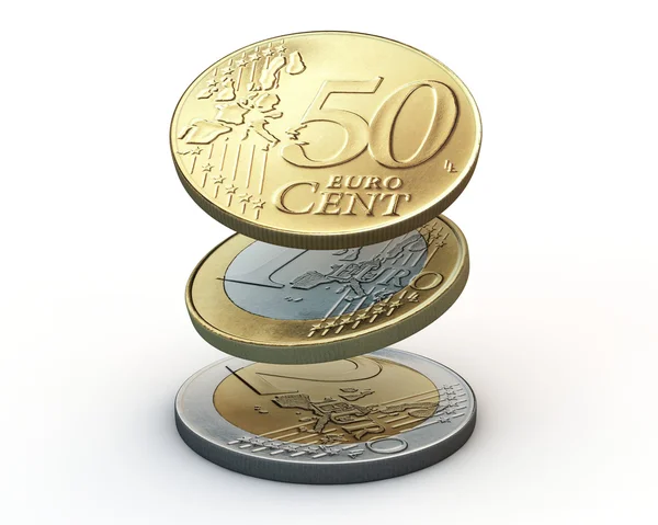 Monede euro — Fotografie, imagine de stoc