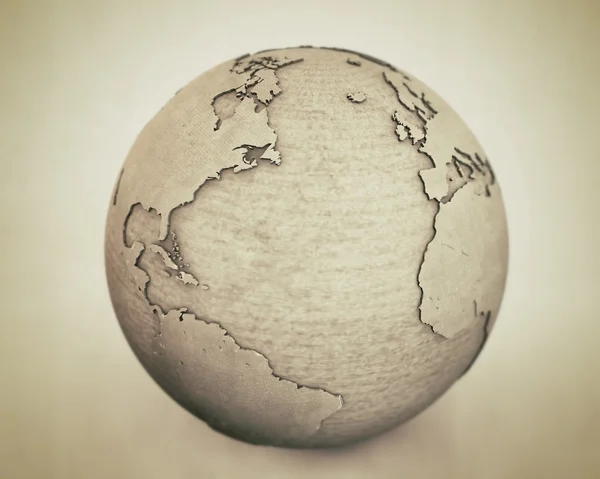 Mundo con continentes extruidos —  Fotos de Stock