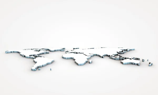 Карта мира в 3D — стоковое фото