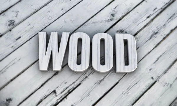 Dřevěný slovo — Stock fotografie
