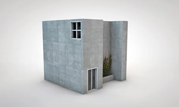 Concrete huis — Stockfoto