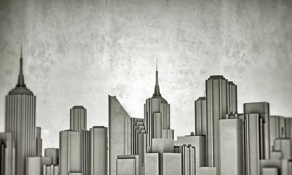 Skyline der Innenstadt — Stockfoto