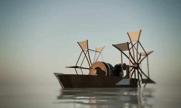 桨船 — 图库照片