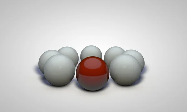 Spheres isolated on white background — Stock Photo, Image
