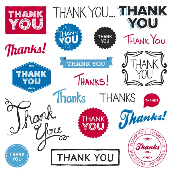 Thank you graphics — Stock Vector