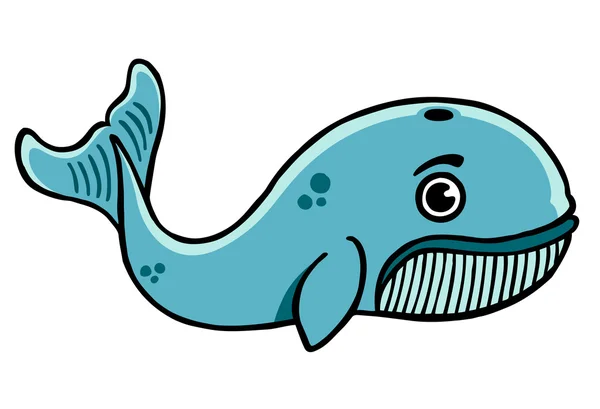 Illustrazione balena — Vettoriale Stock