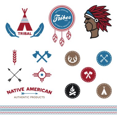 Native tribal designs clipart