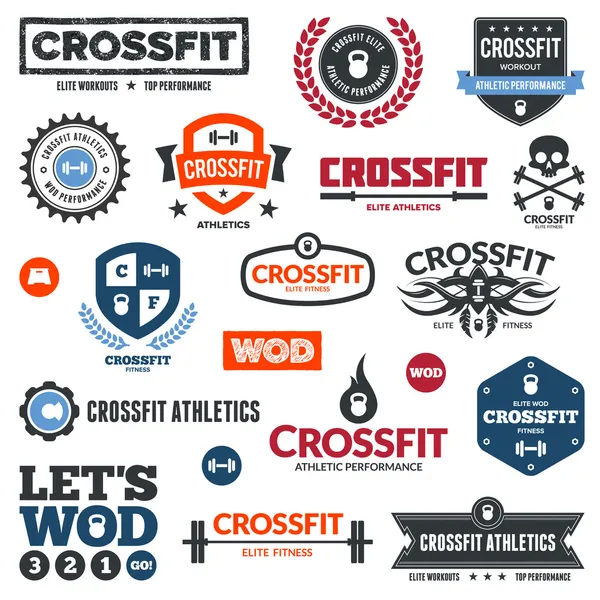 Crossfit athletics graphics — Stock Vector