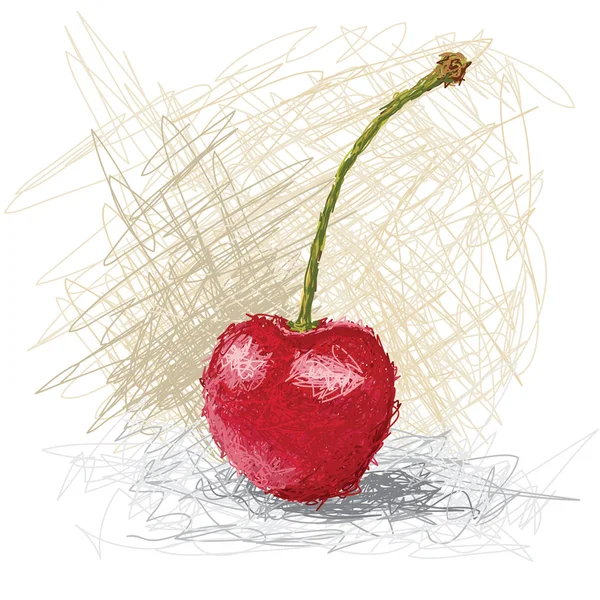 Frutti freschi di ciliegia. — Vettoriale Stock
