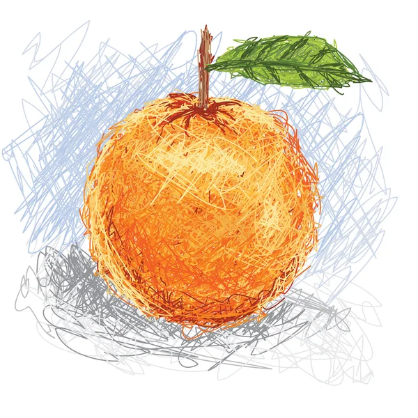 Taze turuncu meyve — Stok Vektör