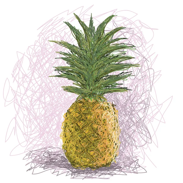 Resh ananas fruits — Image vectorielle