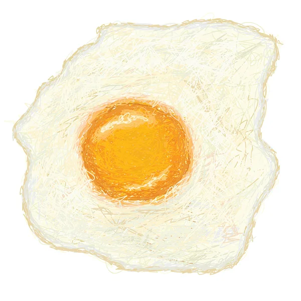 Sahanda yumurta kadar güneşli tarafı — Stok Vektör
