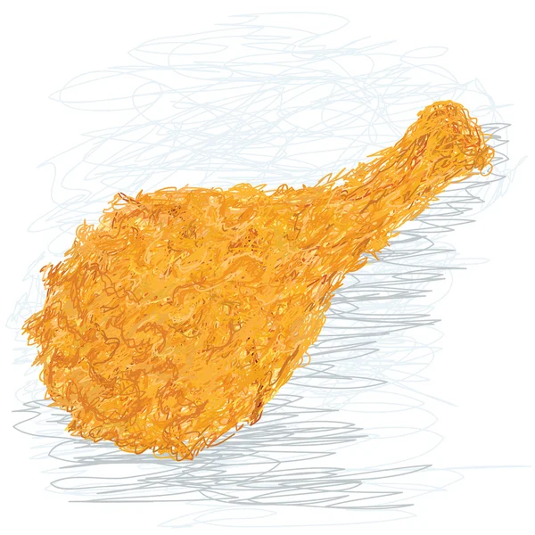 Křupavé smažené kuře — Stockový vektor