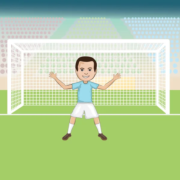 Goal keeper — Stock Vector
