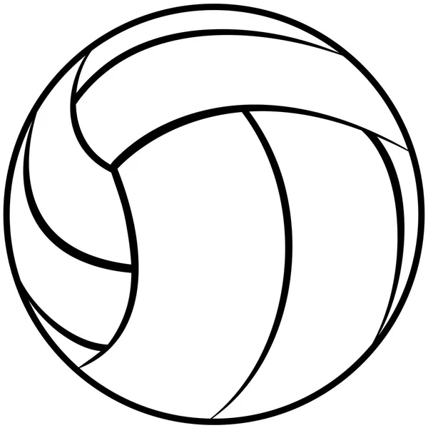 Volleyball outline — Stock Vector