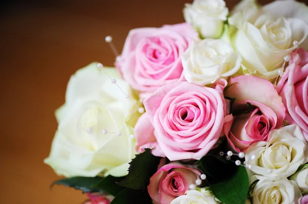 Rózsaszín és fehér rózsa — Stock Fotó