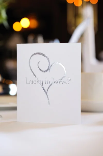 Card Wedding — Stock Photo, Image