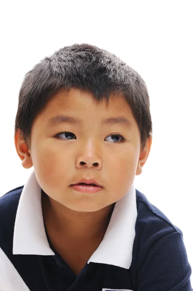 Asiático chico mirando lejos — Foto de Stock