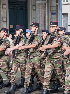 Marching French Troops clipart