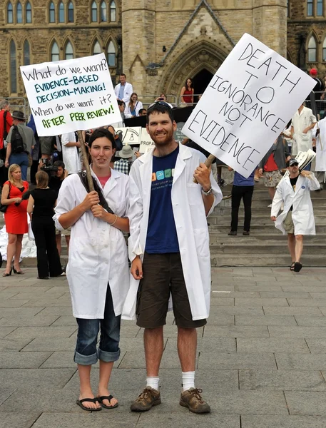 Death Of Evidence March in Ottawa, Canada — Stock Photo, Image
