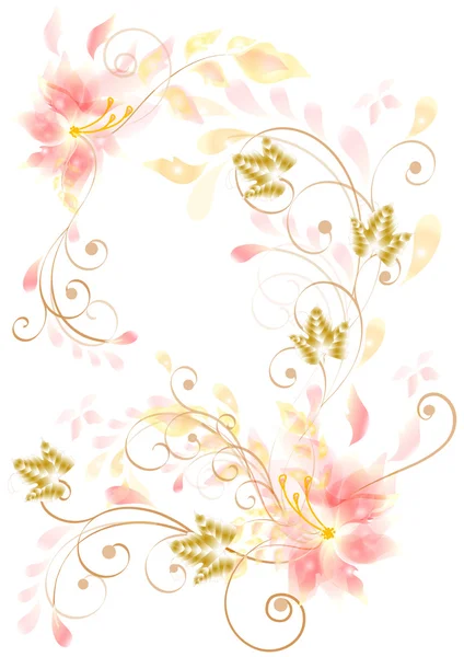 Belle carte vectorielle rose — Image vectorielle