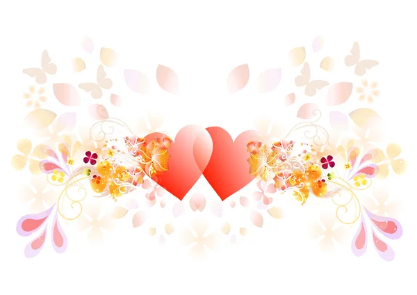 Vektor valentine Herzen — Stockvektor